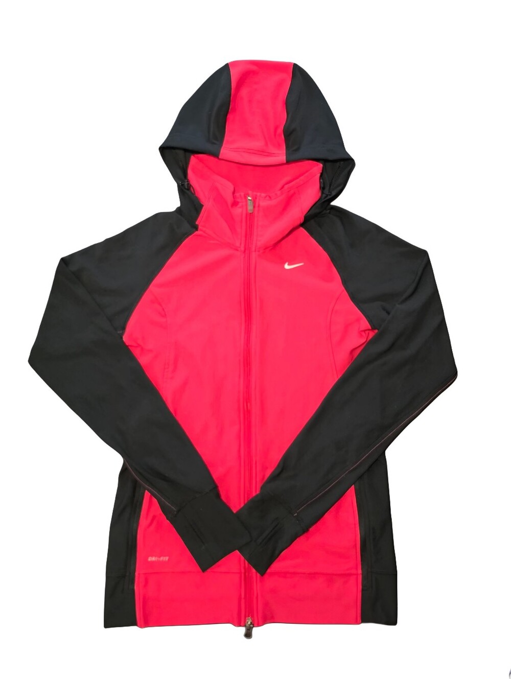 Womens Nike Running Dri-fit Medium Layered Zip Athletic Running Hoodie Jacket